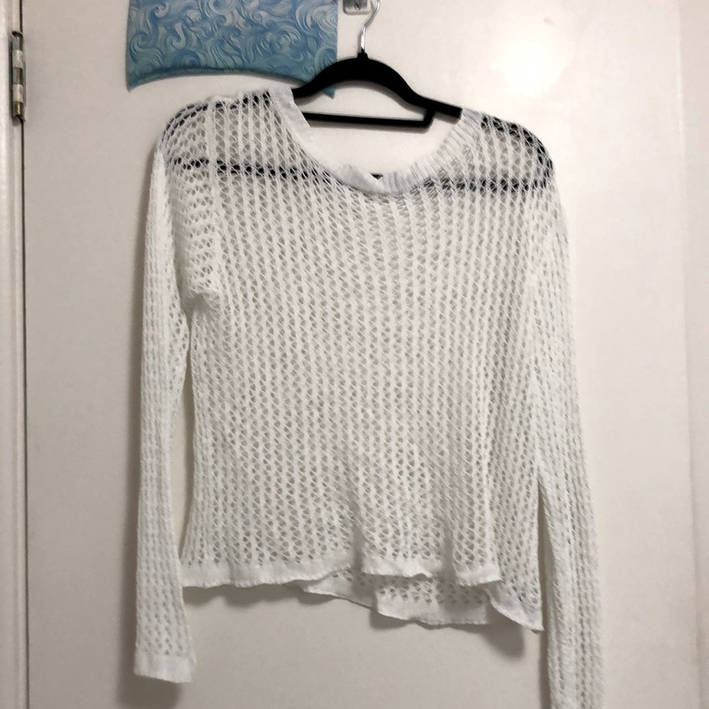 Sheer White sweater